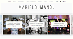 Desktop Screenshot of marieloumandl.com
