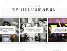 Tablet Screenshot of marieloumandl.com